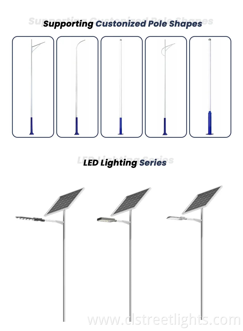 Solar Panel Aluminum Waterproof IP66 LED Outdoor Split Type Solar Street Light